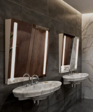 Fusion Tilt LED Lighted Mirror