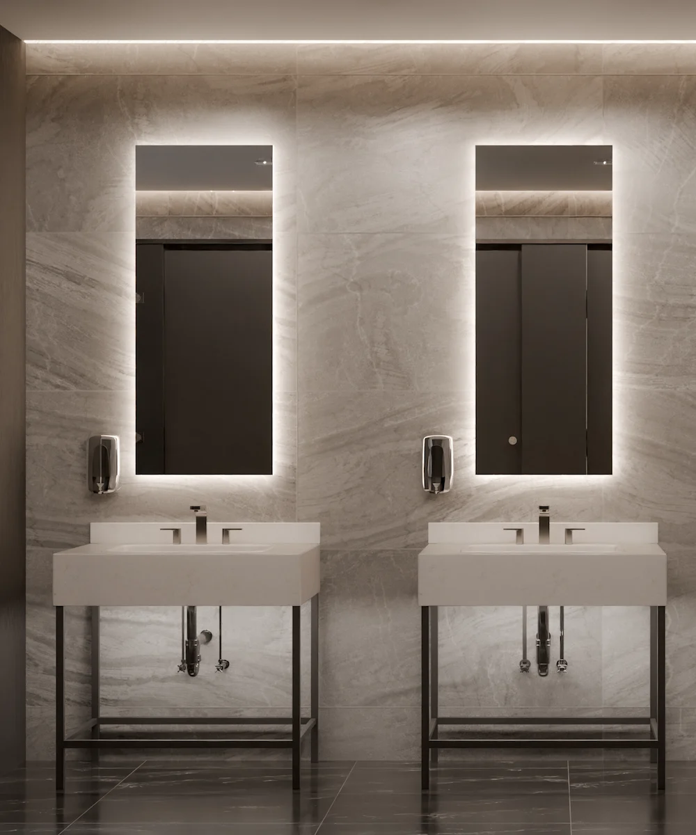 Serenity Lighted Mirror Commercial