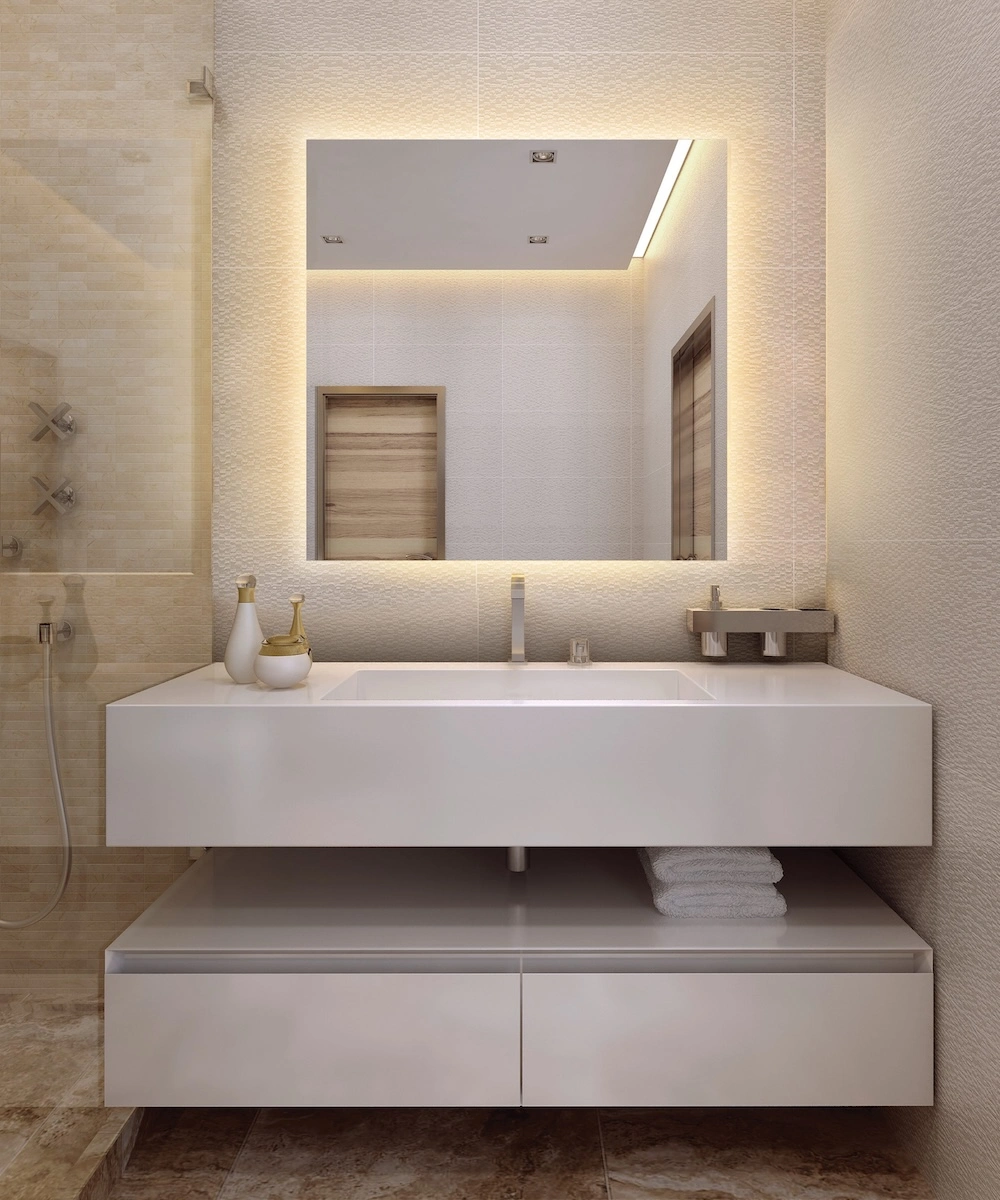 Serenity Lighted Mirror